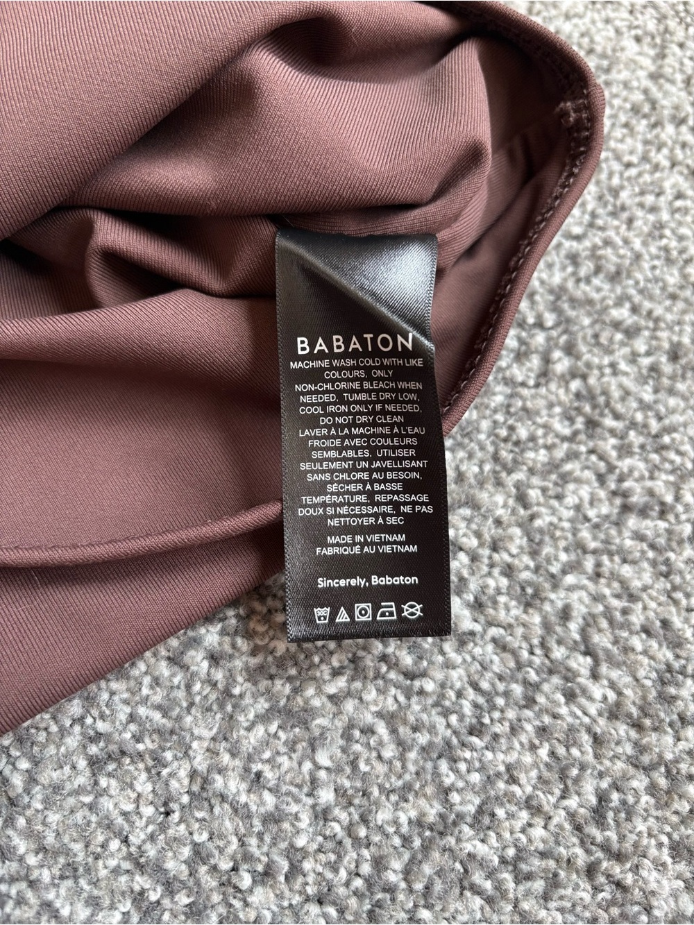 Aritzia Babaton Contour Off Shoulder Longsleeve Thong Bodysuit Chocolate Brown L - Picture 6 of 9